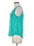 Accent 100% Rayon Teal Sleeveless Blouse Size M - photo 5