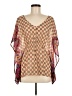 Alloy Apparel 100% Polyester Brown 3/4 Sleeve Blouse Size M - photo 1