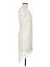 Soieblu 100% Polyester Ivory Cocktail Dress Size L - photo 4