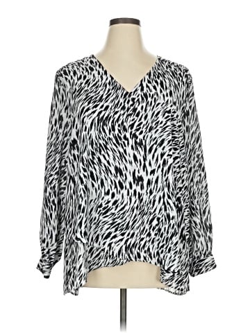 Karen Kane Long Sleeve Blouse (view 1)