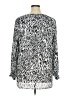 Karen Kane 100% Polyester Animal Print Silver Long Sleeve Blouse Size 1X - photo 2