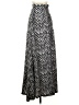 Assorted Brands Chevron-herringbone Silver Black Formal Skirt Size S - photo 1