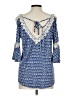 G Collection Blue 3/4 Sleeve Blouse Size L - photo 2