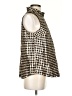 J.Crew Houndstooth Gold Sleeveless Blouse Size S - photo 4