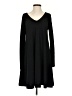 Lou & Grey Solid Black Casual Dress Size S - photo 1