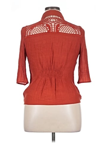 Cato 3/4 Sleeve Button-Down Shirt (view 2)