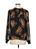 CAbi 100% Polyester Print Black Long Sleeve Blouse Size M - photo 1