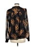 CAbi 100% Polyester Print Black Long Sleeve Blouse Size M - photo 2