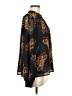 CAbi 100% Polyester Print Black Long Sleeve Blouse Size M - photo 4