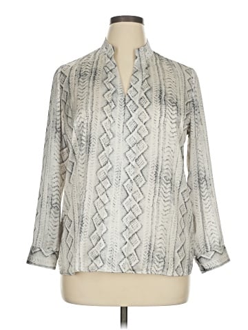 Norm Thompson Long Sleeve Blouse (view 1)