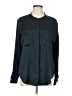 DKNY 100% Polyester Blue Long Sleeve Blouse Size L - photo 1
