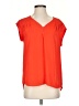 DR2 100% Polyester Orange Short Sleeve Blouse Size S - photo 1