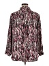 Christopher & Banks 100% Polyester Animal Print Pink Long Sleeve Blouse Size XL (petite) - photo 2
