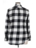 Merona Checkered-gingham Gray Long Sleeve Button-Down Shirt Size XL - photo 2