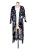 Lularoe 100% Polyester Blue Kimono Size M - photo 1