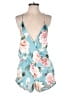 Flora Nikrooz 100% Polyester Floral Blue Romper Size XS - photo 1