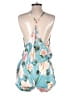 Flora Nikrooz 100% Polyester Floral Blue Romper Size XS - photo 2