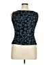 Xscape Print Blue Sleeveless Top Size XL - photo 2