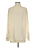 Uniqlo 100% Polyester Color Block Ivory Long Sleeve Blouse Size S - photo 2