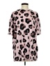 Shein 100% Polyester Animal Print Pink Short Sleeve T-Shirt Size S - photo 1