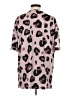 Shein 100% Polyester Animal Print Pink Short Sleeve T-Shirt Size S - photo 2