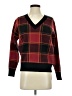 Tahari Plaid Burgundy Pullover Sweater Size XS - photo 1