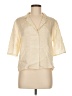 LAPOINTE Ivory 3/4 Sleeve Button-Down Shirt Size M - photo 1