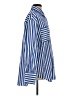 Shein 100% Polyester Stripes Blue Long Sleeve Blouse Size 4 - photo 4