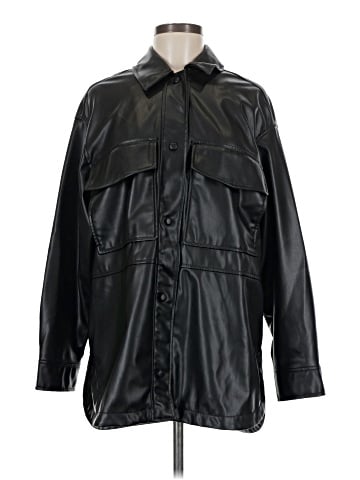 Zara Faux Leather Jacket (view 1)