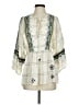 Vineet Bahl 100% Modal Ivory 3/4 Sleeve Blouse Size S - photo 1