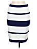 Neiman Marcus Stripes White Blue Casual Skirt Size M - photo 1