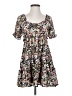 Max + Ash 100% Polyester Floral Black Brown Casual Dress Size S - photo 1