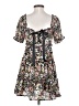 Max + Ash 100% Polyester Floral Black Brown Casual Dress Size S - photo 2