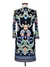 Laundry by Shelli Segal Paisley Blue Casual Dress Size 6 - photo 2
