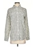Equipment 100% Silk Polka Dots Ivory Long Sleeve Silk Top Size S - photo 1