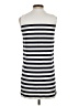 Zara 100% Polyamide Stripes Silver Casual Dress Size S - photo 2