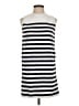 Zara 100% Polyamide Stripes Silver Casual Dress Size S - photo 1