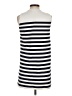 Zara 100% Polyamide Stripes Silver Casual Dress Size S - photo 2