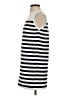 Zara 100% Polyamide Stripes Silver Casual Dress Size S - photo 5