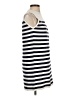 Zara 100% Polyamide Stripes Silver Casual Dress Size S - photo 4