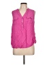 Torrid 100% Rayon Pink Sleeveless Button-Down Shirt Size Lg Plus (0) - photo 1