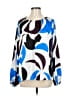 Liz Claiborne 100% Polyester Blue 3/4 Sleeve Blouse Size M - photo 1