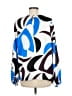 Liz Claiborne 100% Polyester Blue 3/4 Sleeve Blouse Size M - photo 2