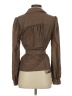 Toccin Brown Long Sleeve Blouse Size 4 - photo 2