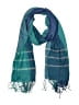 Unbranded Plaid Teal Blue Scarf One size - photo 1