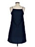 MNG Solid Blue Casual Dress Size 4 - photo 2