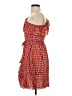 Hazel 100% Rayon Hearts Red Cocktail Dress Size S - photo 5