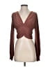 21 Saints Brown Long Sleeve Blouse Size XXS (estimated) - photo 1