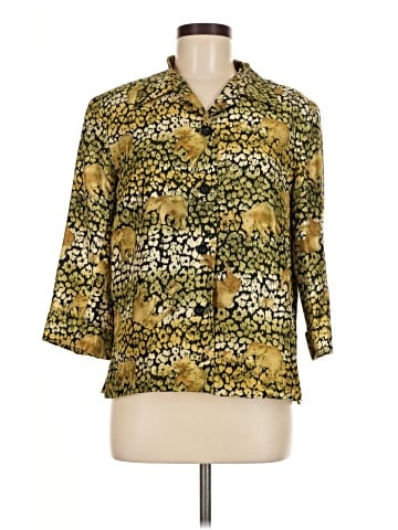 Silkland 3/4 Sleeve Button-Down Shirt (view 1)