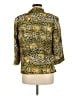 Silkland Animal Print Gold 3/4 Sleeve Button-Down Shirt Size 6 - photo 2